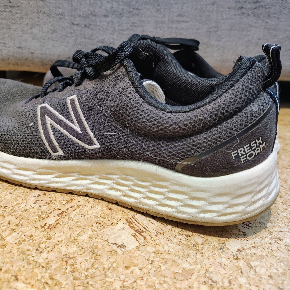 New Balance Charcoal and White Running Shoes
